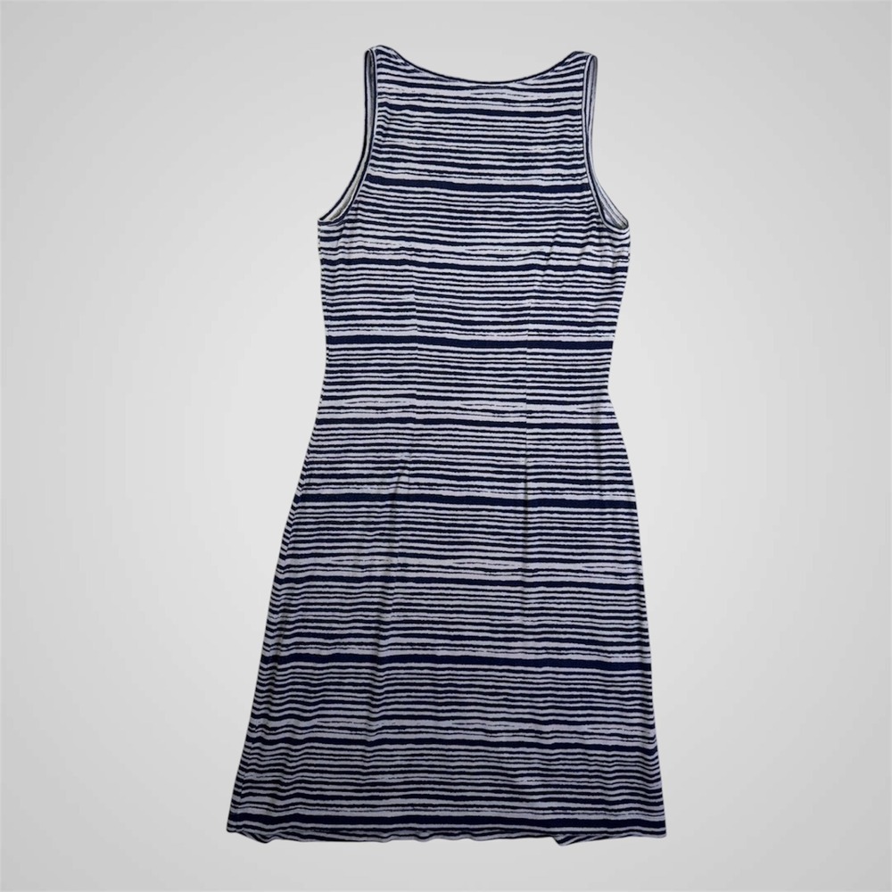Tommy Bahama Womens Tank Dress XXS Striped Sleeveless Navy Blue Casual Stretch - Picture 4 of 8
